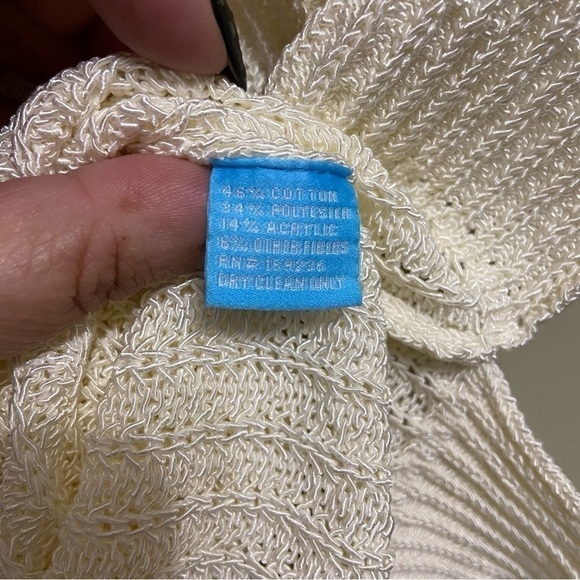 NEW J.MCLAUGHLIN SZ XS CREAM LENA Sweater Vest Sleeveless Knit - Picture 5 of 6